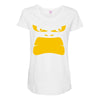 angry gorilla face Maternity Scoop Neck T-shirt