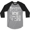 radios 3/4 Sleeve Shirt