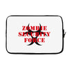 Zombie Security Force Laptop sleeve