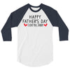Happy Father's Day I Love Daddy Onesie-Father's Day 3/4 Sleeve Shirt