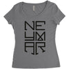 neyma black logo Women's Triblend Scoop T-shirt