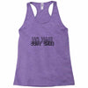 no hair dont care Racerback Tank