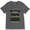 Super Cool Papa Of A Freaking Awesome Grandson V-Neck Tee