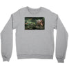 dinosaur attack Crewneck Sweatshirt