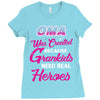 Oma Was Created Because Need Real Heroes Ladies Fitted T-Shirt