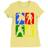 4 Super Hero Ladies Fitted T-Shirt