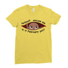 February Peeking Out Asian Baby Boy Ladies Fitted T-Shirt