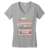 Merry Christmas To Grandma Of Great Awesome Women's V-Neck T-Shirt
