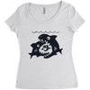 big shark little fish Women's Triblend Scoop T-shirt