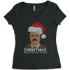 ron swanson christmas Women's Triblend Scoop T-shirt