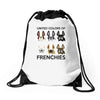 united color of frenchies Drawstring Bags
