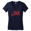 proud to be ameowican Women's V-Neck T-Shirt