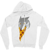 pizza wolf Zipper Hoodie