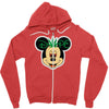 mickey dope ganja Zipper Hoodie