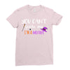 you can't scare me i'm a mother Ladies Fitted T-Shirt