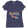 rainbow road Ladies Fitted T-Shirt