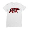 baby christmas bear Ladies Fitted T-Shirt