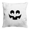 halloween pumpkin face Throw Pillow