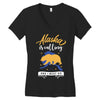 alaska is calling and i must go Women's V-Neck T-Shirt