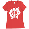 charmander charmeleon charizard pokemon graphic Ladies Fitted T-Shirt