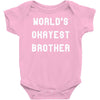 world's okayest brother Baby Bodysuit