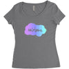 rainbow Women's Triblend Scoop T-shirt
