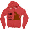 coffee lovers Zipper Hoodie