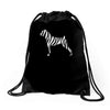 zebra pattern Drawstring Bags