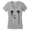 watercolor eyes Women's V-Neck T-Shirt