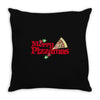 merry pizzamas 4 Throw Pillow