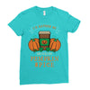 i'd rather be drinking pumpkin spice Ladies Fitted T-Shirt