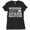 wooden spoon survivor Ladies Fitted T-Shirt