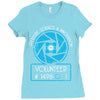 aperture science volunteer Ladies Fitted T-Shirt