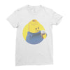 ugly lego drink coffee Ladies Fitted T-Shirt