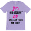 Yes I Am Pregnant No You Can't Touch My Belly T-Shirt