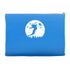 skiier moon moonlight silhouett Accessory Pouches