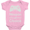 weapon of choice, gaming Baby Onesie