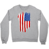 sa distress flag cool american Crewneck Sweatshirt