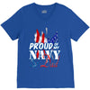 navy dad V-Neck Tee