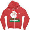 santas cumming Zipper Hoodie