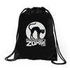 schrodinger cat Drawstring Bags