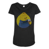 ugly lego drink coffee Maternity Scoop Neck T-shirt