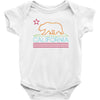 neon sign california republic flag bear Baby Bodysuit