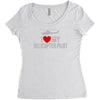 i' love my helicopter pilot Women's Triblend Scoop T-shirt