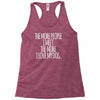 the more people i meet the more i love my dog Racerback Tank