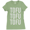 tofu tofu tofu Ladies Fitted T-Shirt