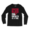 donating blood one mosquito funny Long Sleeve Shirts