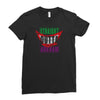 straight outta arkham Ladies Fitted T-Shirt