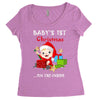 baby 1st christmas Women's Triblend Scoop T-shirt