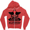 I Am Actually In A Very Commited Relationship Zipper Hoodie